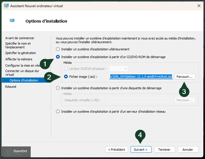 Crée un serveur GLPI sous Debian 13 avec Hyper-V